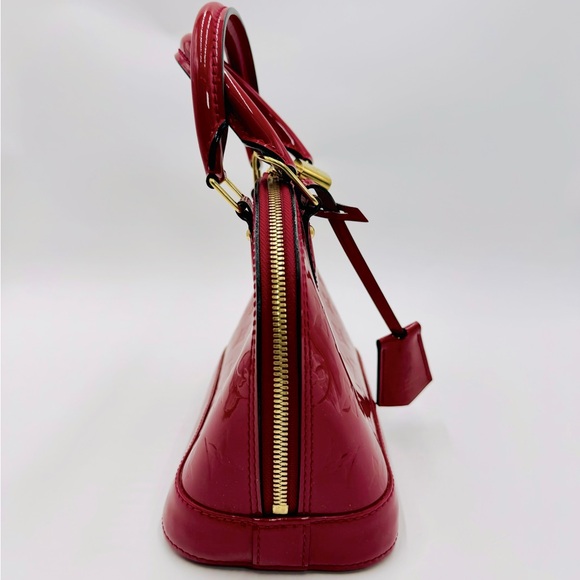 Auth Louis Vuitton Rosewood Vernis Alma BB 2way Crossbody Bag Preloved Tote - Picture 5 of 16